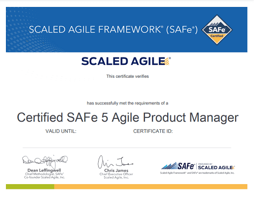 Agile Product Management Certificate