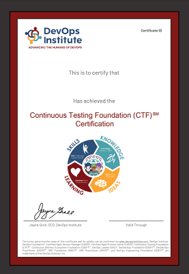 Continuous Testing Foundation (CTF) Certification