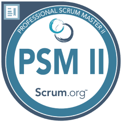 Professional Scrum Master (PSM II) Logo Scrum.org